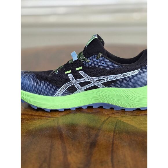 Asics GEL-Trabuco 12 Trail Running Men\'s Shoes Black Green 10.5 Grip 1011B799 main image 7